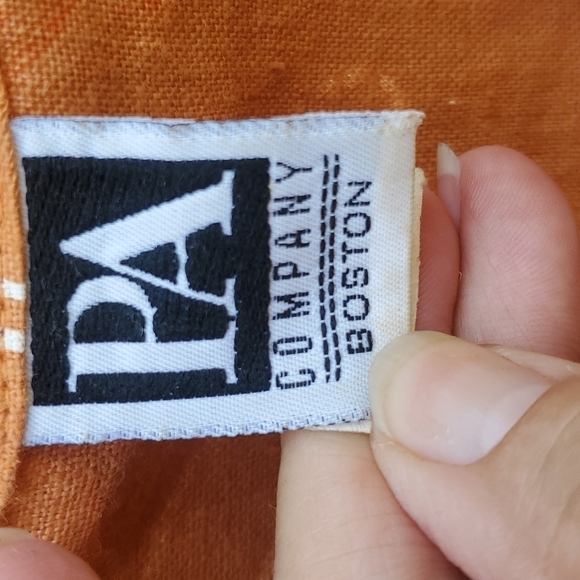 Vintage Linen Flower Power 2pc set Medium top and pants - Picture 5 of 5